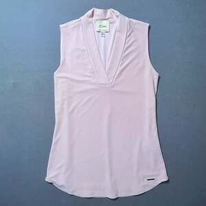 Elie Elie Tahari Pink Sleeveless V-Neck Knit Top Size XS